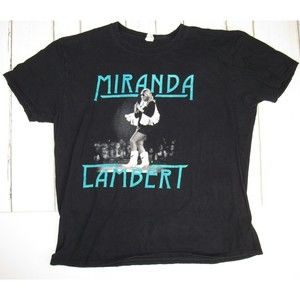 Miranda Lambert Livin’ Like Hippies Tour T Shirt Short Sleeve Black XL Gildan